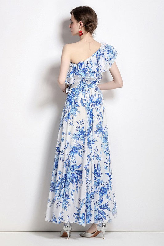 Daydream Dress in China Blue & White