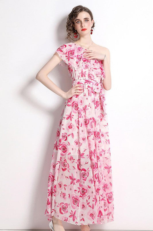 Sunset Garden Dress in Multi Floral