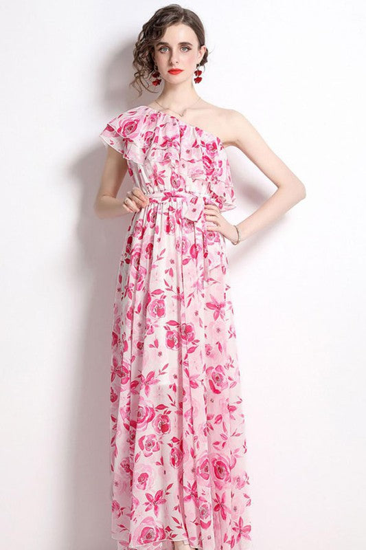 Sunset Garden Dress in Multi Floral