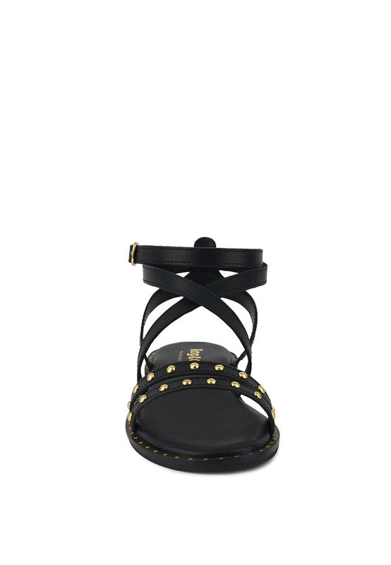 CORRIANE Studs Embellishment Strappy Sandals